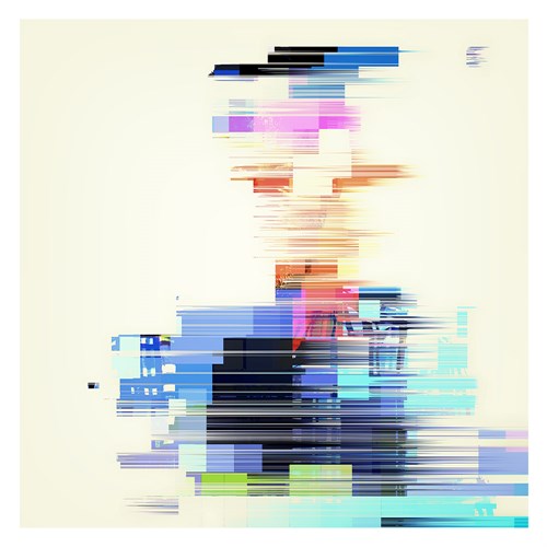 Glitch-art portrait